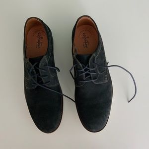 Clarks Raharto Men’s Blue NUBOCK Shoe